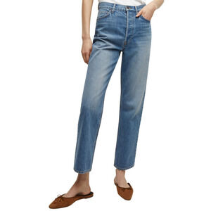 Veronica Beard Daniela Straight Leg High Rise Ankle Jeans Size 30 USA Made